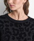 Women's Round-Neck Animal Chenille Sweater