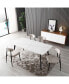 Фото #6 товара Porcelain Dining Table White 63"