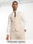 Фото #1 товара ASOS DESIGN super skinny suit waistcoat in stone