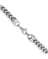 Stainless Steel 6.75mm Franco Chain Necklace