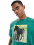 Фото #1 товара Paul Smith t-shirt with zebra placement print in green