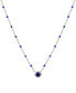 Фото #1 товара Macy's birthstone Gemstone Necklace in Sterling Silver, 16" + 2" extender