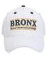 ფოტო #3 პროდუქტის Men's White Bronx Community College Broncos Bronx Classic Bar Adjustable Snapback Hat