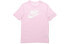 Фото #1 товара Футболка мужская Nike Sportswear с классическим логотипом, розовая