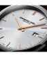 ფოტო #5 პროდუქტის Men's Swiss Toccata Brown Leather Strap Watch 39mm