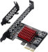 MZHOU PCI-E SATA Expansion Card, 10 Port PCI Express SATA Controller Card, 6 Gbps SATA 3.0 PCIe Card with 10 SATA Cables, ASM1166+575 Port Chip