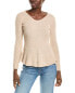 Фото #1 товара Sofiacashmere Peplum Rib Scoop Neck Cashmere Sweater Women's