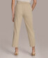 ფოტო #2 პროდუქტის Donna Karan Women's Pinstriped Straight-Leg Ankle Pants