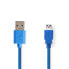 Фото #1 товара Nedis USB-Kabel| USB 3.2 Gen 1| USB-A Stecker| Buchse| 5 Gbps| Vernickelt| 2 - Cable - Digital