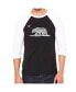 Фото #1 товара California Bear Men's Raglan Word Art T-shirt