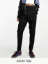 ASOS DESIGN Tall tailored tapered trouser in black