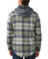 Фото #2 товара Men's Jarvis Plaid Hooded Shirt Jacket