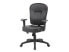 Boss Black Leather Task Chair W/ Adjustable Arms