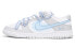 【定制球鞋】 Nike Dunk Low 礼盒 渐变 字母 解构 高街 低帮 板鞋 GS 灰蓝 / Кроссовки Nike Dunk Low DH9765-102