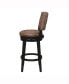 Фото #5 товара 45" Wood and Upholstered Kaede Furniture Bar Height Swivel Stool