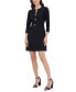 ფოტო #1 პროდუქტის Women's Bow-Trim A-Line Dress