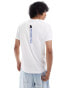 The North Face Vertical logo backprint t-shirt in white