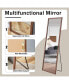 Фото #8 товара Eco-Friendly Solid Wood Wall Mirror with Easy Assembly