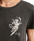 ფოტო #3 პროდუქტის Women's Lucky Love Cherubs Crewneck Cotton T-Shirt