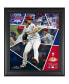 Фото #1 товара Aaron Nola Philadelphia Phillies Framed 15" x 17" Impact Player Collage with a Piece of Game-Used Baseball - Limited Edition of 500