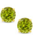 ფოტო #3 პროდუქტის Peridot (1 ct. t.w.) Stud Earrings in 14K White or Yellow Gold