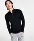 Фото #1 товара Men's Regular-Fit Ribbed-Knit 1/4-Zip Mock Neck Sweater, Created for Macy's