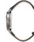 ფოტო #2 პროდუქტის Women's Black Strap Watch 39mm Gift Set, Created for Macy's