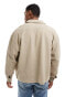 Фото #4 товара ASOS DESIGN oversized ribbed shacket in beige