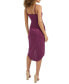 Women's Sleeveless Cowlneck Bodycon Ruched Dress