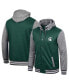 Men's Green Michigan State Spartans Robinson Hoodie Full-Snap Jacket