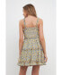 ფოტო #5 პროდუქტის Women's Floral Ruffle Detail Mini Dress