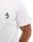 Фото #3 товара Threadbare parrot embroidery t-shirt in white