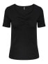 Dámské triko PCTANIA Slim Fit 17135430 Black