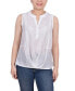 Фото #1 товара Women's Sleeveless Blouse with Eyelet Insets