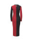 ფოტო #4 პროდუქტის Women's Black, Cardinal Arizona Cardinals Shoko Knit Button-Up Sweater Dress