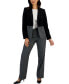 Women's Houndstooth Colorblocked Jacket & Side-Zip Pants