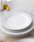 Satin Flourish 4 Piece Salad Plate Set, Service for 4