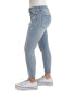 Фото #2 товара Juniors' Curvy High-Rise Distress Crop Jeans