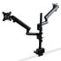 Фото #4 товара StarTech.com Desk Mount Dual Monitor Arm - Full Motion Monitor Mount for 2x VESA Displays up to 32" (17lb/8kg) - Vertical Stackable Arms - Height Adjustable/Articulating - Clamp/Grommet - Clamp - 16 kg - 81.3 cm (32") - 100 x 100 mm - Height adjustment - Black