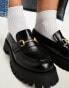 Фото #4 товара ASOS DESIGN Wide fit Masterpiece chunky loafer in black