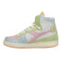 Diadora Mi Basket Arcobaleno Italia High Top Mens Multi, White Sneakers Casual