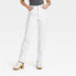 Фото #1 товара Women's High-Rise 90's Vintage Straight Jeans - Universal Thread White 2