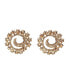 Women's Swirl Stud Earrings Золотистый - фото #1