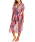 Women's Abstract-Print Cover-Up Dress