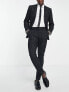 Фото #1 товара ASOS DESIGN skinny suit trousers in crosshatch in black