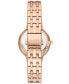 Women's Anita Lille Three Hand Rose Gold-Tone Stainless Steel Watch 30mm