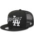 ფოტო #2 პროდუქტის Men's Black Los Angeles Dodgers Street Trucker 9FIFTY Snapback Hat