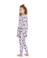 ფოტო #3 პროდუქტის Toddler|Child Girls 2-Piece Pajama Set Kids Sleepwear, Long Sleeve Top and Long Pants PJ Set