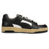 Фото #2 товара Puma Mcm X Slipstream Lo Court Lace Up Mens Black Sneakers Casual Shoes 3887330