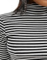 Фото #4 товара New Look stripe roll neck in black